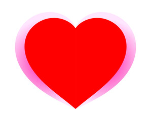 Red heart isolated , Heart transparent png  ,Heart of the color , Heart PNG Images With Transparent Background