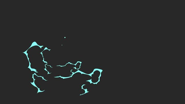 Electrifying effect, in black background