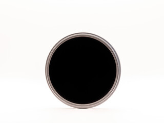 variable nd or neutral density filter isolated on white background close up