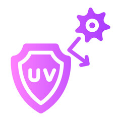 UV Protection.wellness gradient icon