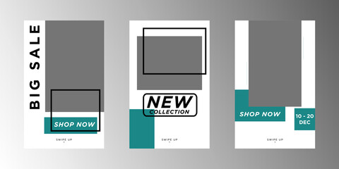 Fototapeta na wymiar Set of sale banner template design. Vector illustration.mega sale Banner, new collection 