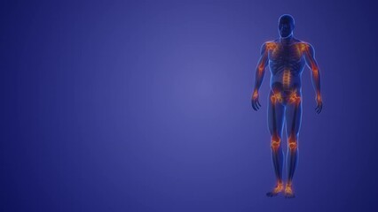 Human body joint pain medical concept