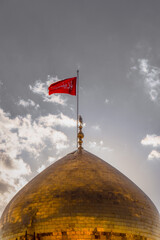 The shrine of Lady Zainab, daughter of the Commander of the Faithful, Ali Ibn Abi Talib, peace be...