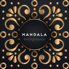 Luxury mandala background with golden arabesque pattern Arabic Islamic east style. Decorative mandala for print, poster, cover, brochure, flyer, banner