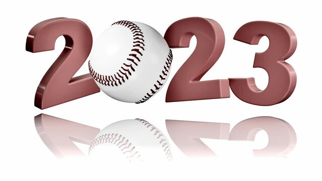 Baseball 2023 design in Infinite Rotation on White