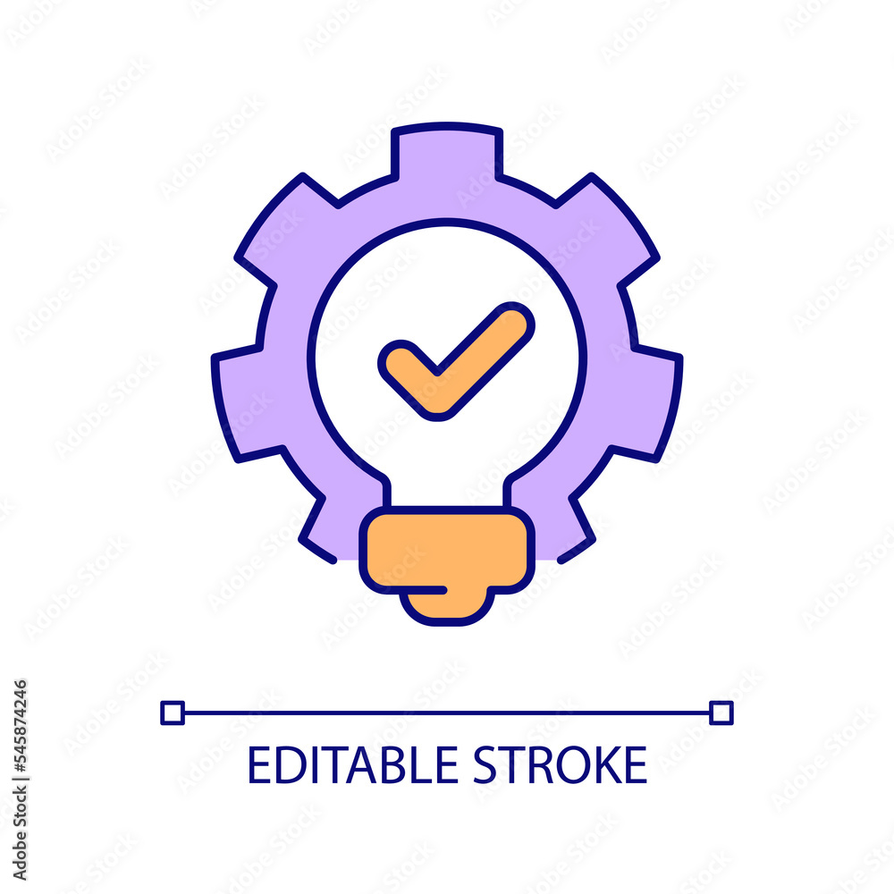 Poster practical idea rgb color icon. realistic situation. useful tools. creativity and usability. product 