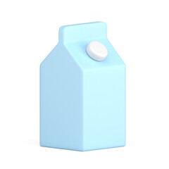 White cardboard box with lid shopping drink beverage container realistic 3d icon