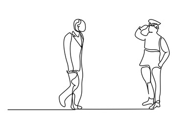 officer in military uniform salutes authorized state official