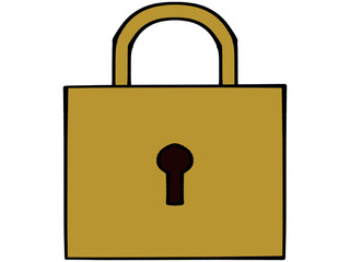 南京錠のイラスト素材