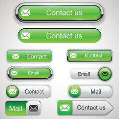 Forward Green design elements for website or app. Vector
