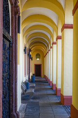 Säulengang am historischen unteren Schloss in Siegen