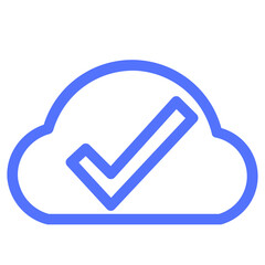 Check Cloud Database Done Server Storage Verify Icon