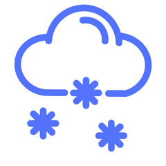 Climate Cloud Drizzle Forecast Freezing Snow Weather Icon