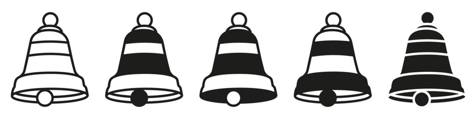 Bell icon vector set. Notification illustration sign collection. alarm symbol. buzzer logo.