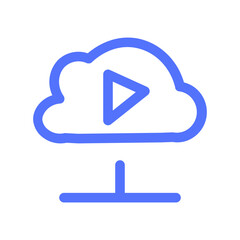 Obraz premium Cloud Video Vpn Icon