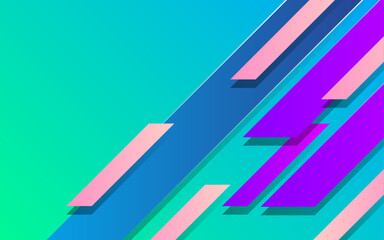 Abstract colorful stripes shape background