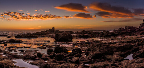 La Gomera Alojera sunset Canary islands