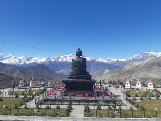 Muktinath buddhist stupa himalayas