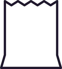 Shopping bag vector line icon. Premium quality logo for web sites, design, online shops, companies, books, advertisements. Black outline pictogram isolated on white background 