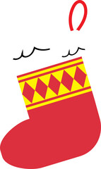 Christmas equipment set  for celebration concept