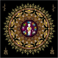 stained glass ornament