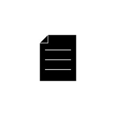Document icon in trendy flat style isolated on background