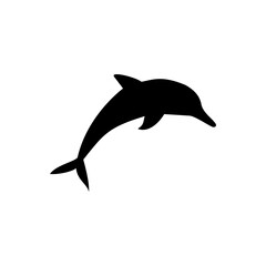 Fototapeta premium Dolphin line icon. linear style sign for mobile concept and web design