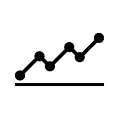 Rising graph icon