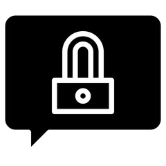 Lock glyph icon