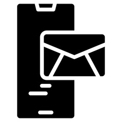 Sent mail glyph icon