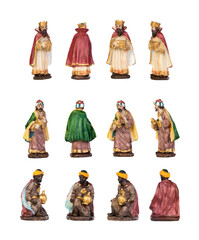 The three wise men. Ceramic figures