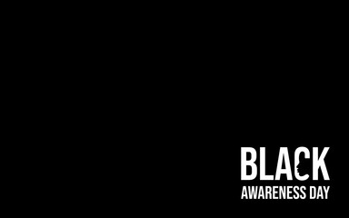 Fototapeta premium graphic image of commemorating Black Awareness Day with empty space. vector base.