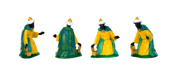 One of the three wise men in different positions