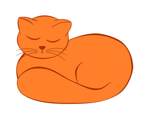 Red Sleeping Cat