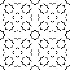 Simple vector seamless ornament of abstract element