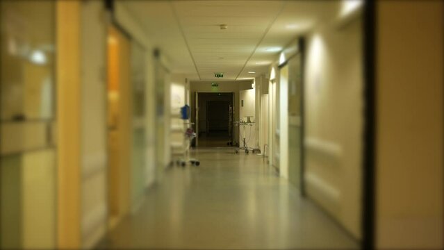 Generic modern hospital empty corridor