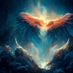 Angel wings digital art