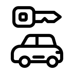 car rent vector icon