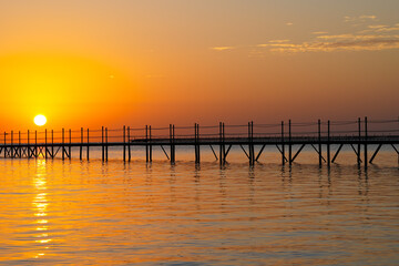 Fototapeta premium Sharm el-Sheikh, Egypt. sunrise. beautiful sunrise in Egypt.