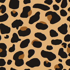 Leopard Skin, Animal Print Seamless Pattern