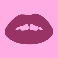 illustration of lips