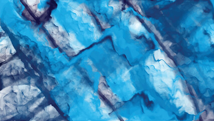 Abstract Blue Watercolor textured Background
