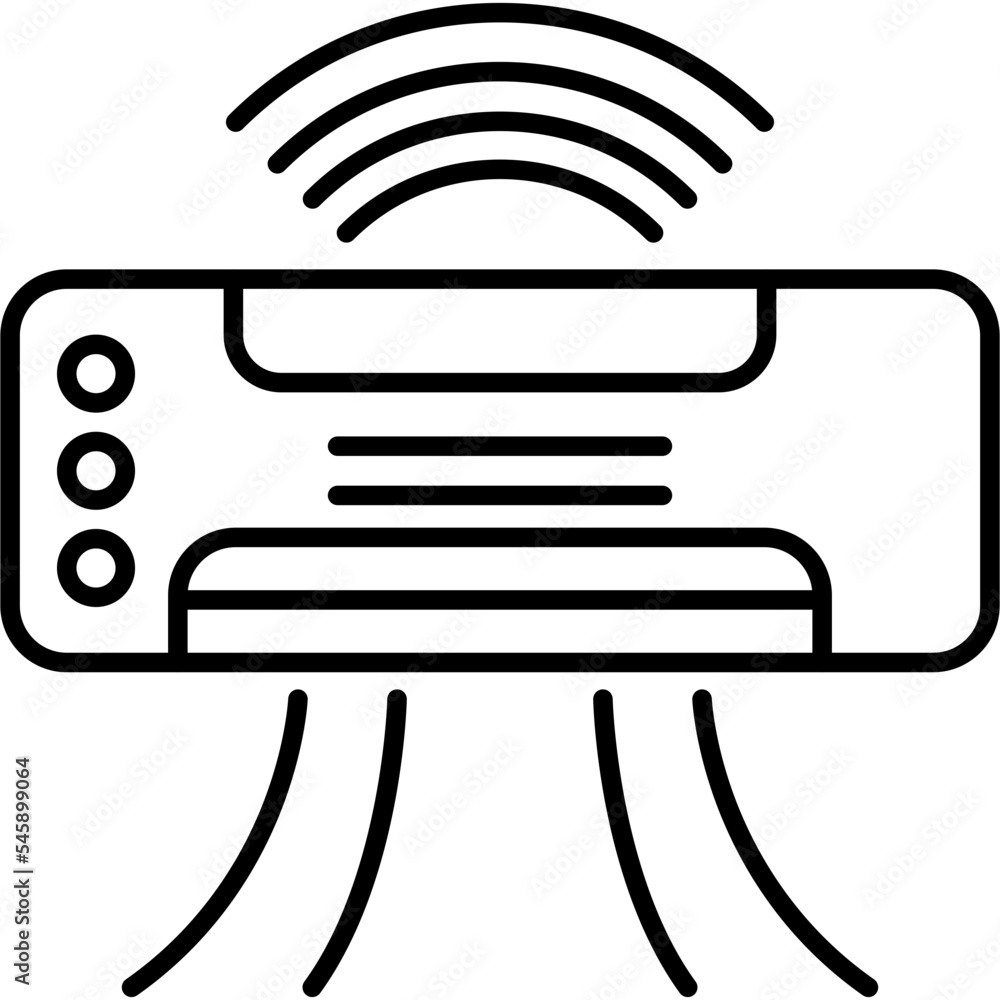 Poster air conditioner icon