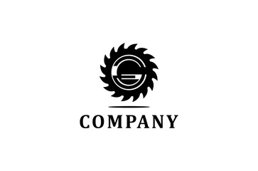 Initial G Grinder for woodworking or carpentry logo design
