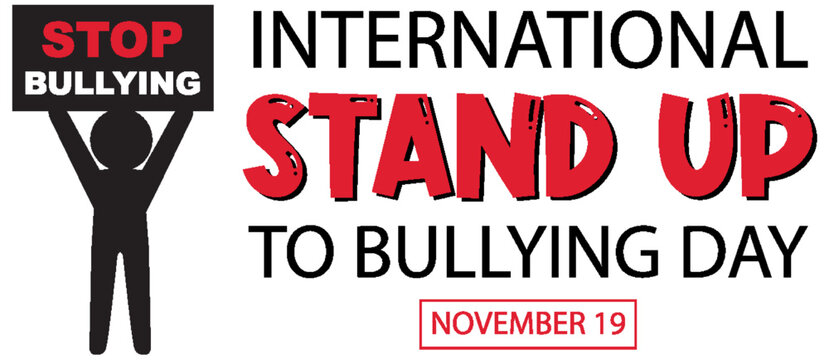 International stand up to bullying day banner design