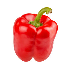 Pepper isolated on white background with clipping path