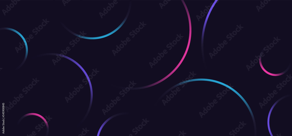 Poster abstract colorful circle geometric gradient with space style. artwork decorative with a space for te