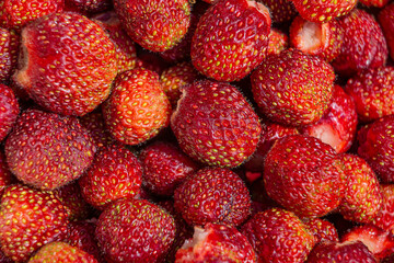 strawberry background. strawberry berries close-up