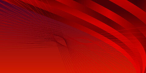 Abstract stripped shapes with gradient red color background. Design illustration for your website and product.