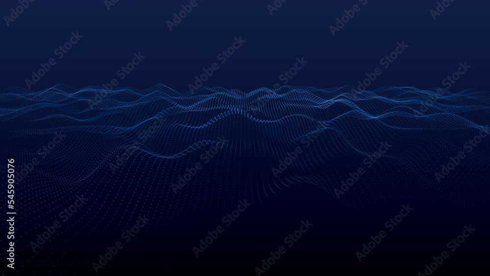 Poster abstract futuristic background. big data visualization. network connection. data transfer. 3d render